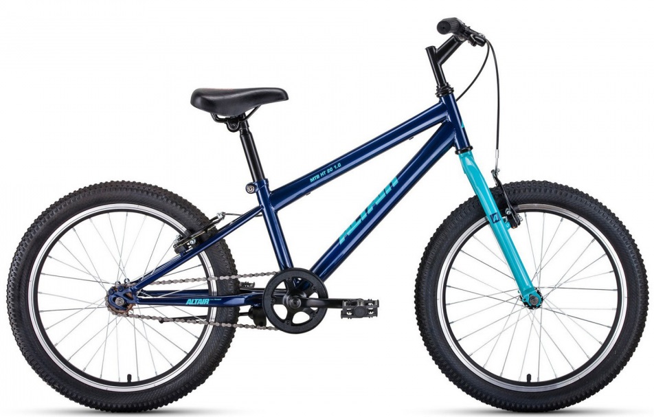 Велосипед 20 Altair MTB HT Темно-синий/Бирюзовый, RBKT01N01007