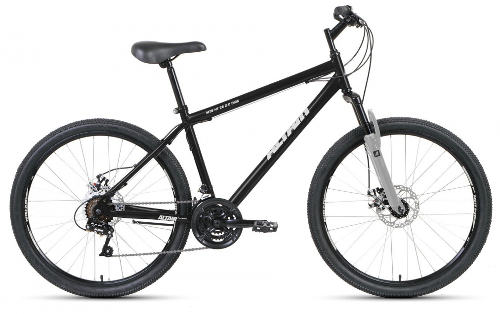 Велосипед 26 Altair MTB HT 26 2.0 disc 18 ск Черный/Серый, RBKT0MN6P002