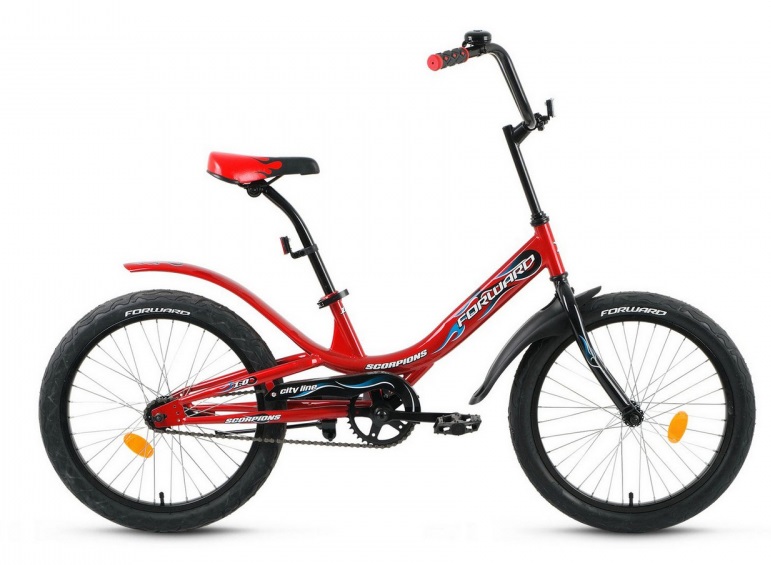 Велосипед 20 Forward Scorpions  Красный/Черный, RBKW05N01002