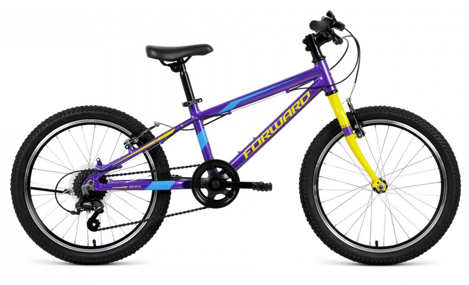 Велосипед 20 Forward Rise Фиолетовый/Желтый, RBKW91607004