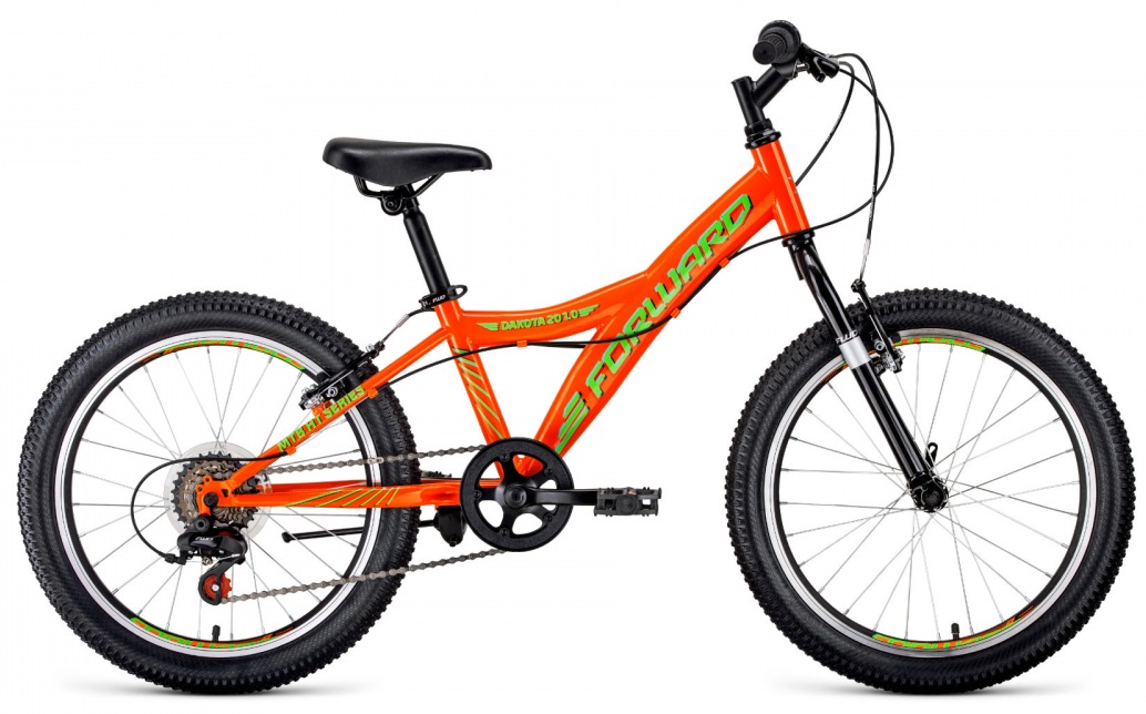 Велосипед 20 Forward Dakota Оранжев/Светло-зеленый, RBKW01N06011