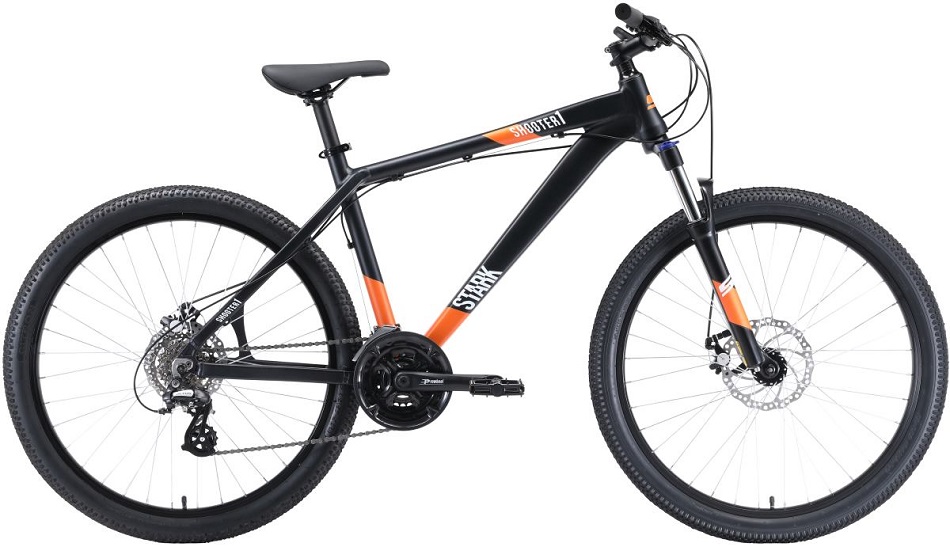 Велосипед Stark'20 Shooter-1 чёрный/белый/оранжевый, H000014183