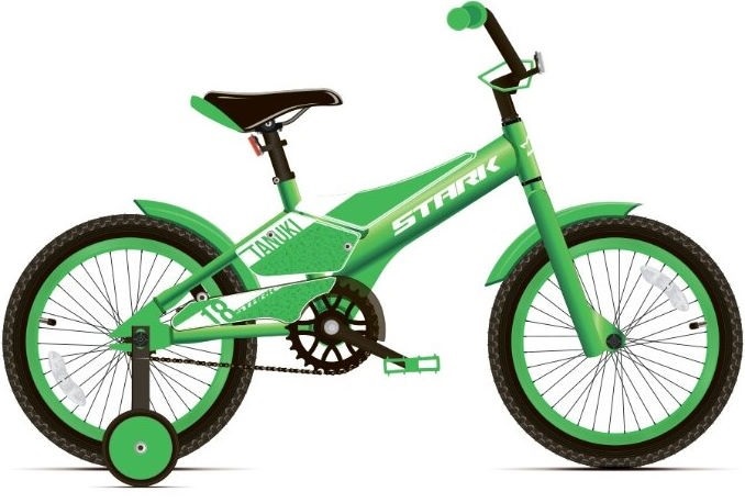 Велосипед Stark'20 Tanuki 16 Boy зелёный/белый H000015184