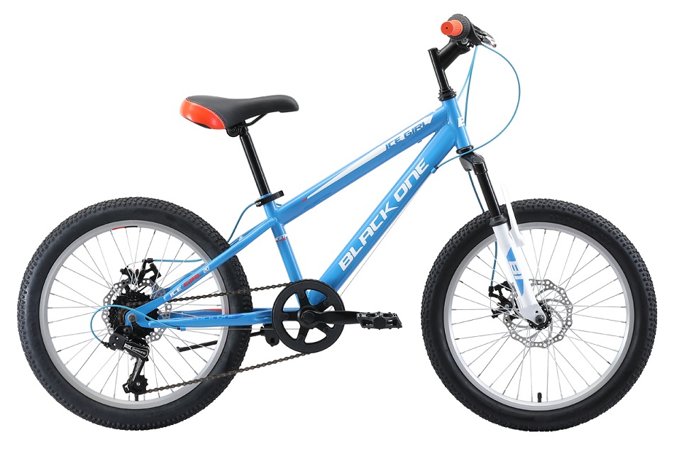 Велосипед Black One Ice Girl 20 D голубой/белый/оранжевый, H000014291