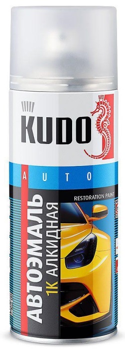 Эмаль 1K KUDO KU-4084 автомобильная ремонтная ГАЗ: Золотисто-жёлтая