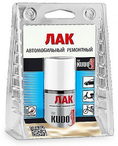 Лак автомобильный KUDO KU-70000  ремонтный во флаконе с кисточкой