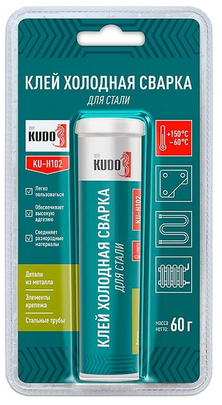 Клей холодная сварка KUDO KU-H102 для стали