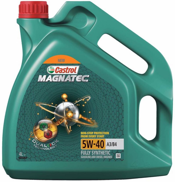 Масло моторное синтетическое Castrol 15C9E0 Magnatec A3/B4 5W-40, 4л