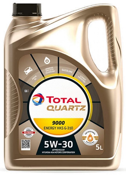 Масло моторное синтетическое Total 213800 QUARTZ 9000 ENERGY HKS G-310 5W-30, 5л