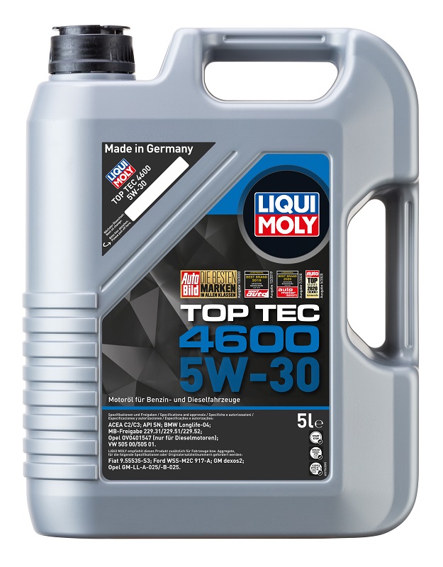 Масло моторное синтетическое Liqui Moly 8033  Top Tec 4600 5W-30, 5л