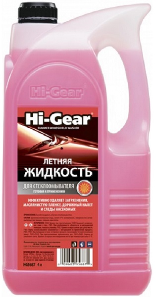 Летняя жидкость Hi-Gear HG5687 для стеклоомывателя 