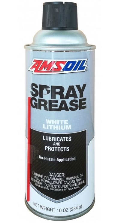 Профессиональная белая литиевая смазка Amsoil Spray grease GSPSC (284 мл)