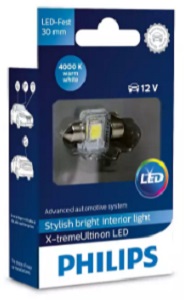 Лампа светодиодная Philips 129404000KX1 X-tremeUltinon LED C5W, 12В 1Вт