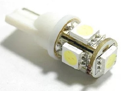 Лампа светодиодная Маяк 12T10-W5SMD Standart W5W 12В, 1шт