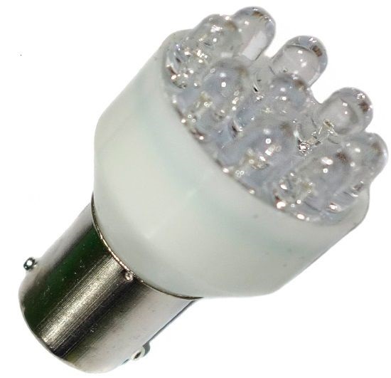 Лампа светодиодная Маяк 24T25-W/9LED Standart P21W 24В, 1шт