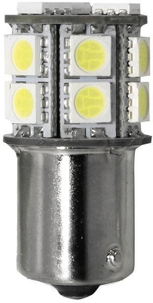 Лампа светодиодная Маяк 12T25\W\15SMD\2BL\BUT ULTRA с индикатором P21W 12В, 2шт