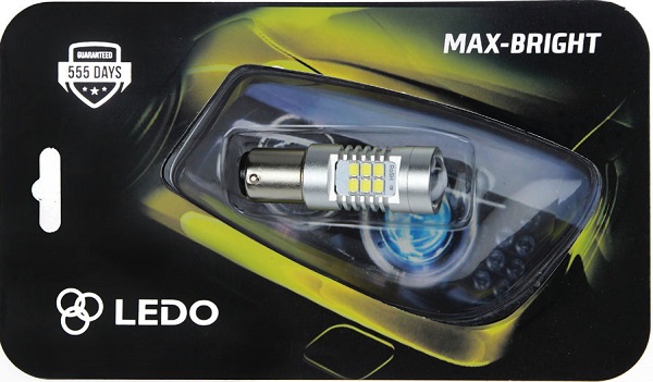 Лампа светодиодная Ledo 1557CWS21B1 Max-Bright P21/5W 12В