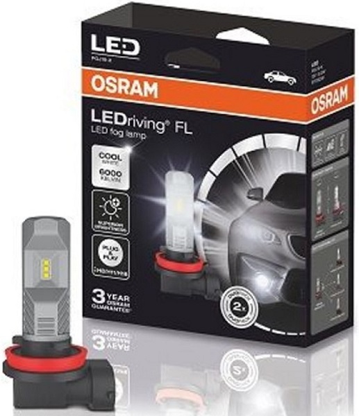 Лампа светодиодная Osram 9745CW LEDriving FL H10 12В 8Вт, 2шт