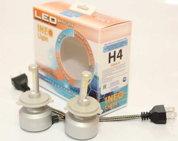 Лампа светодиодная Amiwa DRL-HB4-3D-5000K HB4 12В 54Вт, 2шт