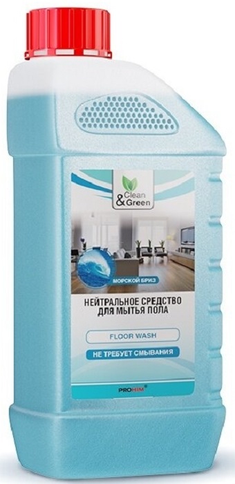 Нейтральное средство для мытья пола AVS CG8030, 1 л, clean&green 