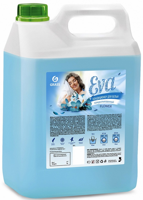 Кондиционер для белья EVA flower концентрированный Grass 125377, 5кг