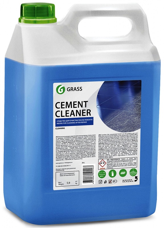 Очиститель после ремонта Cement Cleaner Grass 125305, 5,5кг