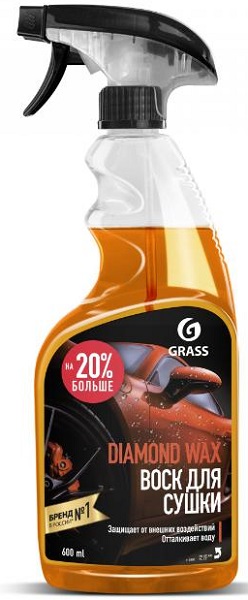 Воск для сушки с защитным эффектом Diamond Wax Grass 110390, 600мл