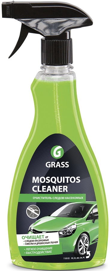 Средство для удаления следов насекомых Mosquitos Cleaner Grass 802453, 500 мл