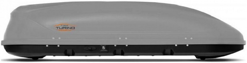 Автомобильный бокс-багажник на крышу PT GROUP Turino Medium 00001741, аэродинамический, серый
