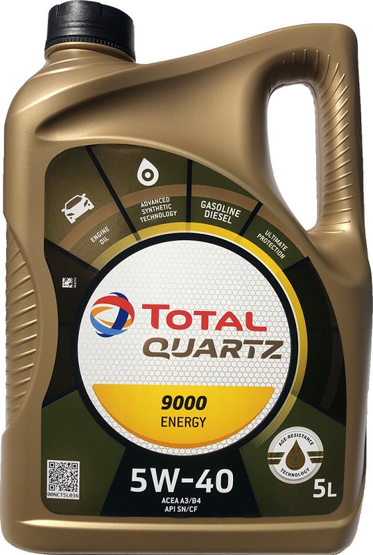 Масло моторное синтетическое Total 10970501 QUARTZ 9000 ENERGY 5W-40, 4л