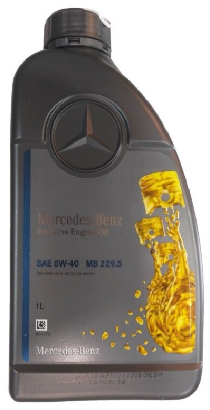 Масло моторное синтетическое Mercedes A0009897902 11BIFR Genuine 5W-40, 1л