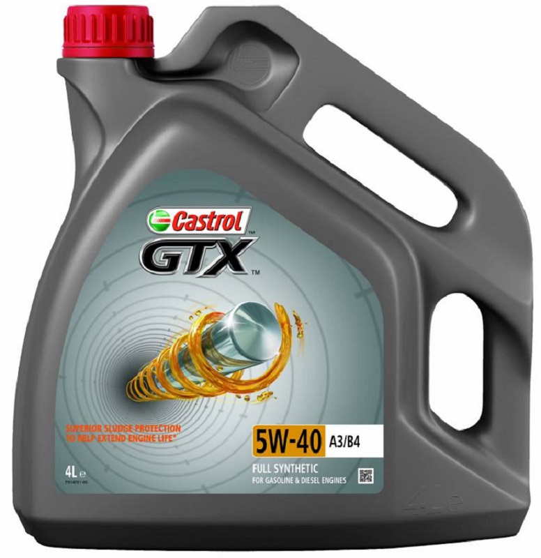 Масло моторное синтетическое Castrol 15B9F5 GTX A3-B4 5W-40, 4л