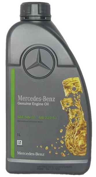 Масло моторное синтетическое MERCEDES-BENZ A000 989 76 02 11 BLER Genuine 5W-30, 1л