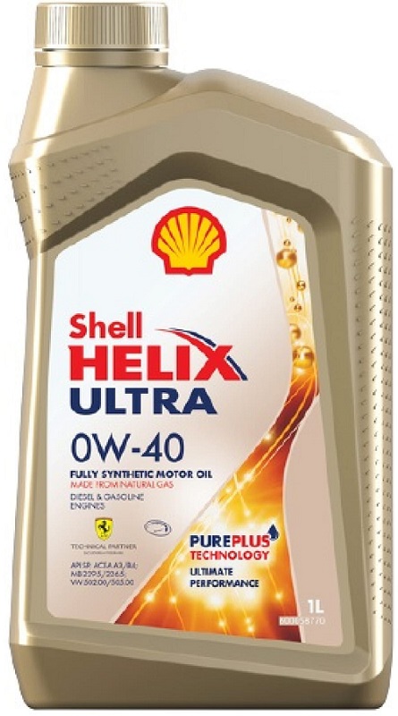 Масло моторное синтетическое Shell 550055859 Helix Ultra 0W-40, 1л