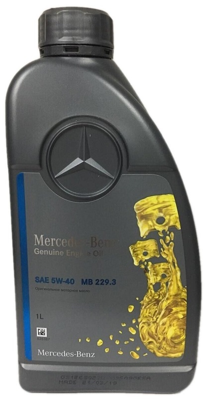 Масло моторное синтетическое Mercedes A000 989 20 07 11 FAER Genesis 5W-40, 1л