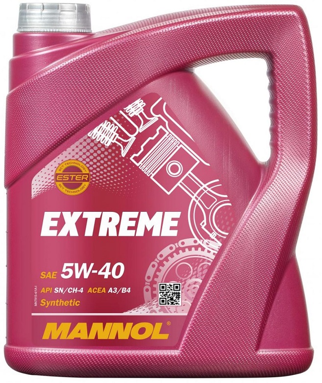 Масло моторное синтетическое Mannol 1021 EXTREME 5W-40, 4л