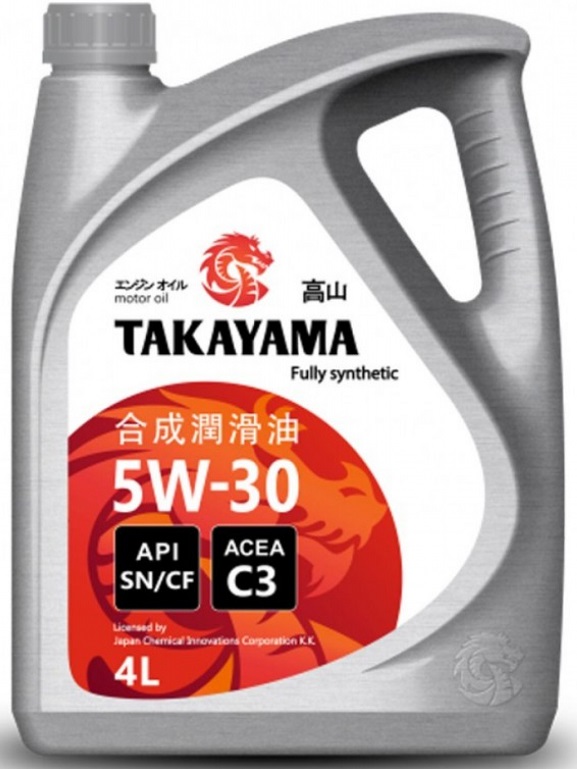 Масло моторное синтетическое Takayama 605523 Motor Oil 5W-30, 4л