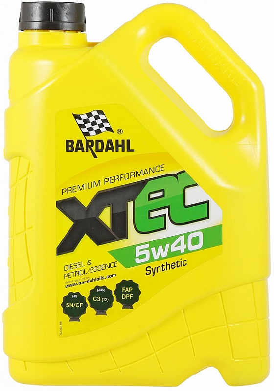 Масло моторное синтетическое Bardahl 36343 XTEC 5W-40, 5л