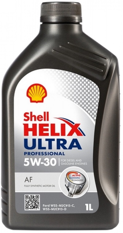 Масло моторное синтетическое Shell 550048694 Helix Ultra Pro AF 5W-30, 1л