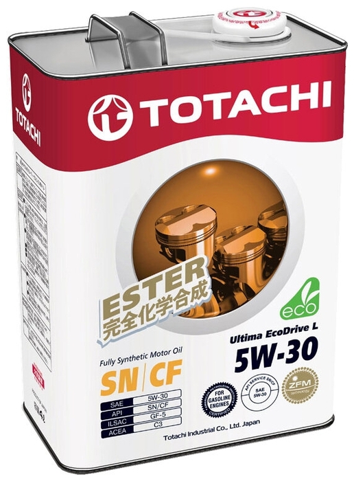 Масло моторное синтетическое Totachi 4562374690929 Ultima EcoDrive L 5W-30, 4л