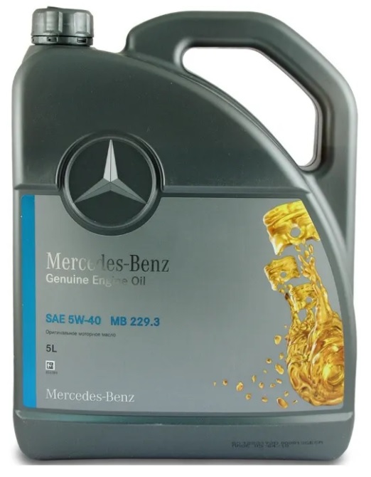 Масло моторное синтетическое Mercedes A000 989 77 02 13 BHFR PKW Motorenol 5W-40, 5л