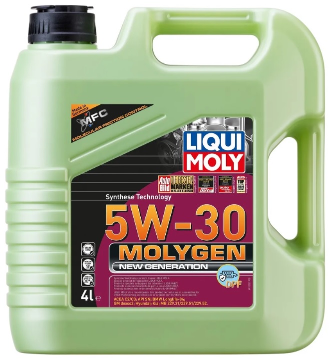 Масло моторное синтетическое Liqui Moly 21225 Molygen New Generation DPF 5W-30, 4л