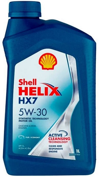 Масло моторное полусинтетическое Shell 550046376 Helix HX7 5W-30, 1л