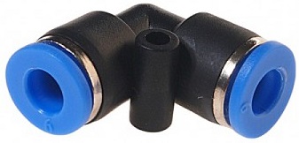 Фитинг угловой ROCKFORCE RF-SPV06 для пластиковых трубок, 6 мм 