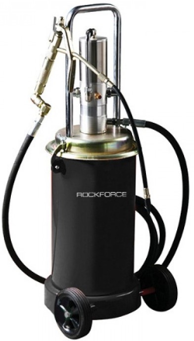 Нагнетатель смазки (солидолонагнетатель) ROCKFORCE RF-TRH20 пневматический перекатной (17 кг)