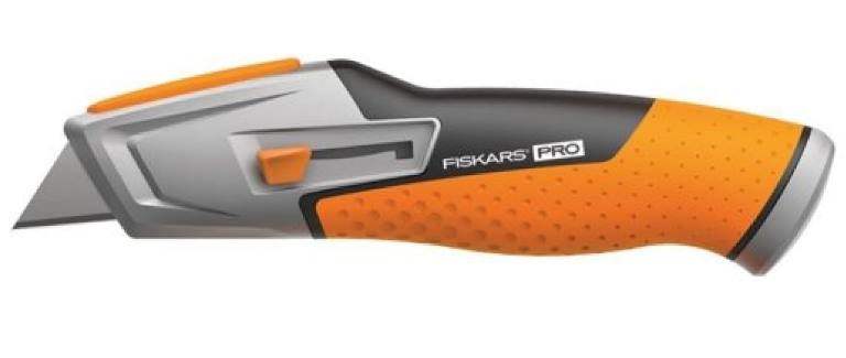 Нож строительный FISKARS 1027223 CarbonMax с выдвижным сменным лезвием