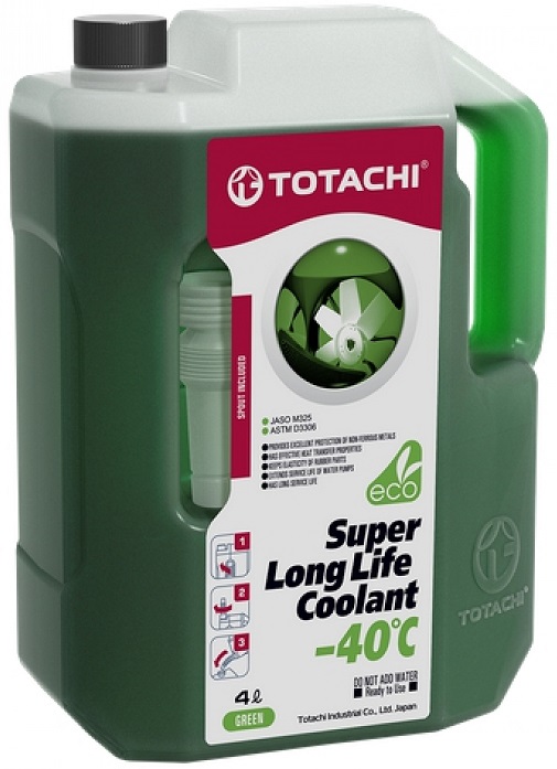 Антифриз Totachi 41604 SUPER LLC Green, зеленый, 4л