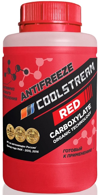 Жидкость охлаждающая Coolstream CS-010901-RD Red, красная, 0.9л