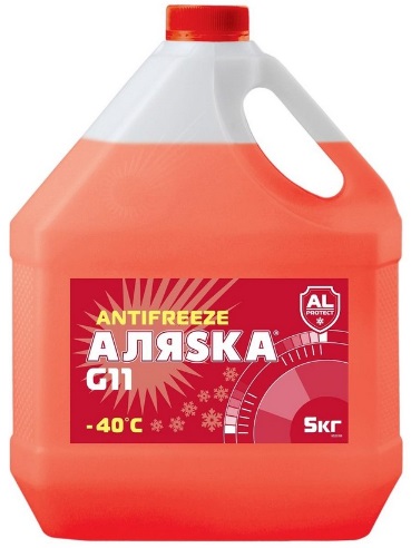 Жидкость охлаждающая Аляsка 5527 Long Life, красная, 4.5л