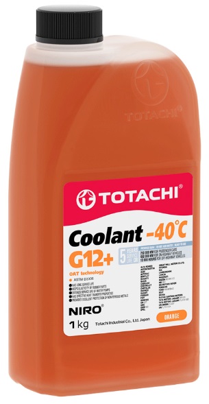 Жидкость охлаждающая Totachi 47301 NIRO COOLANT Orange G12+, оранжевый, 0.9л